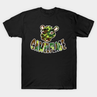 Camelflage funny merch for camels lovers, army lovers, camouflage lovers T-Shirt